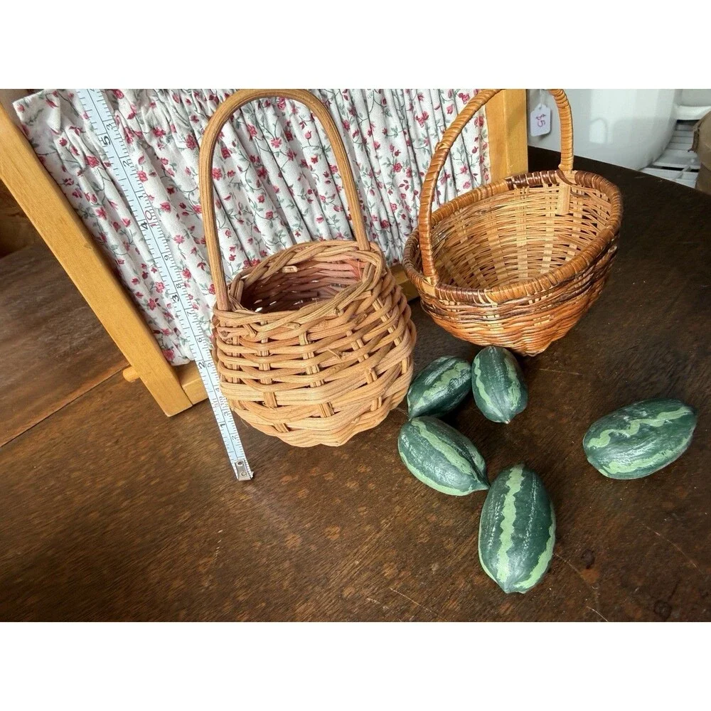 Miniature Doll Baskets With Watermelon